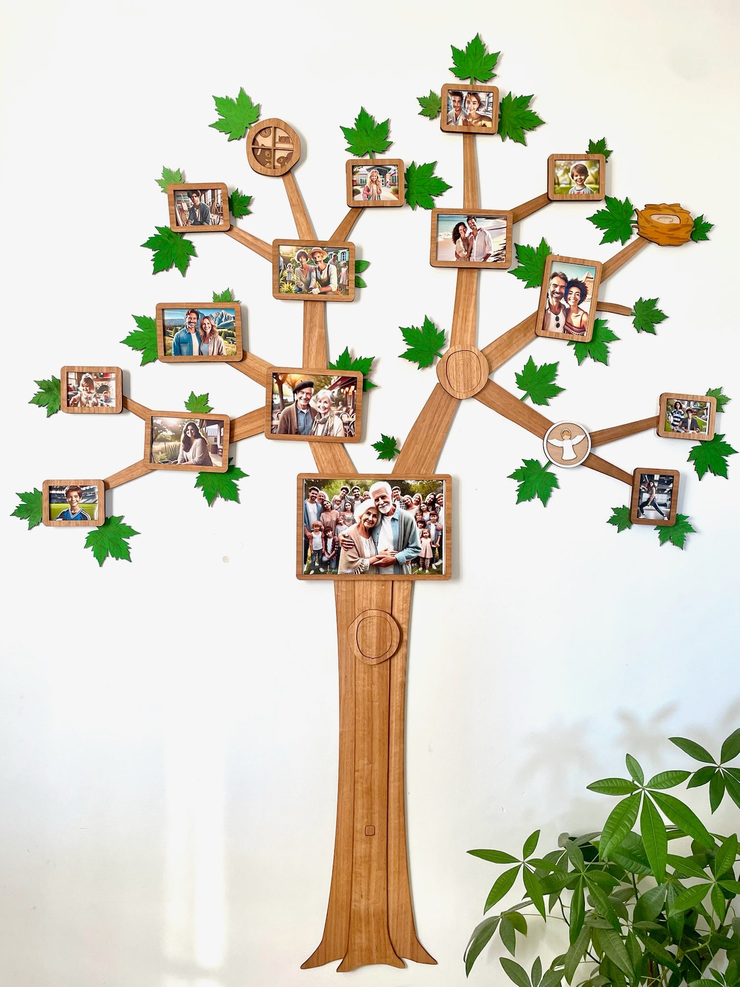 Decorative Leaves – Standard / Maple / Lemon drops – Add-on for Branching Families Wall Family Tree