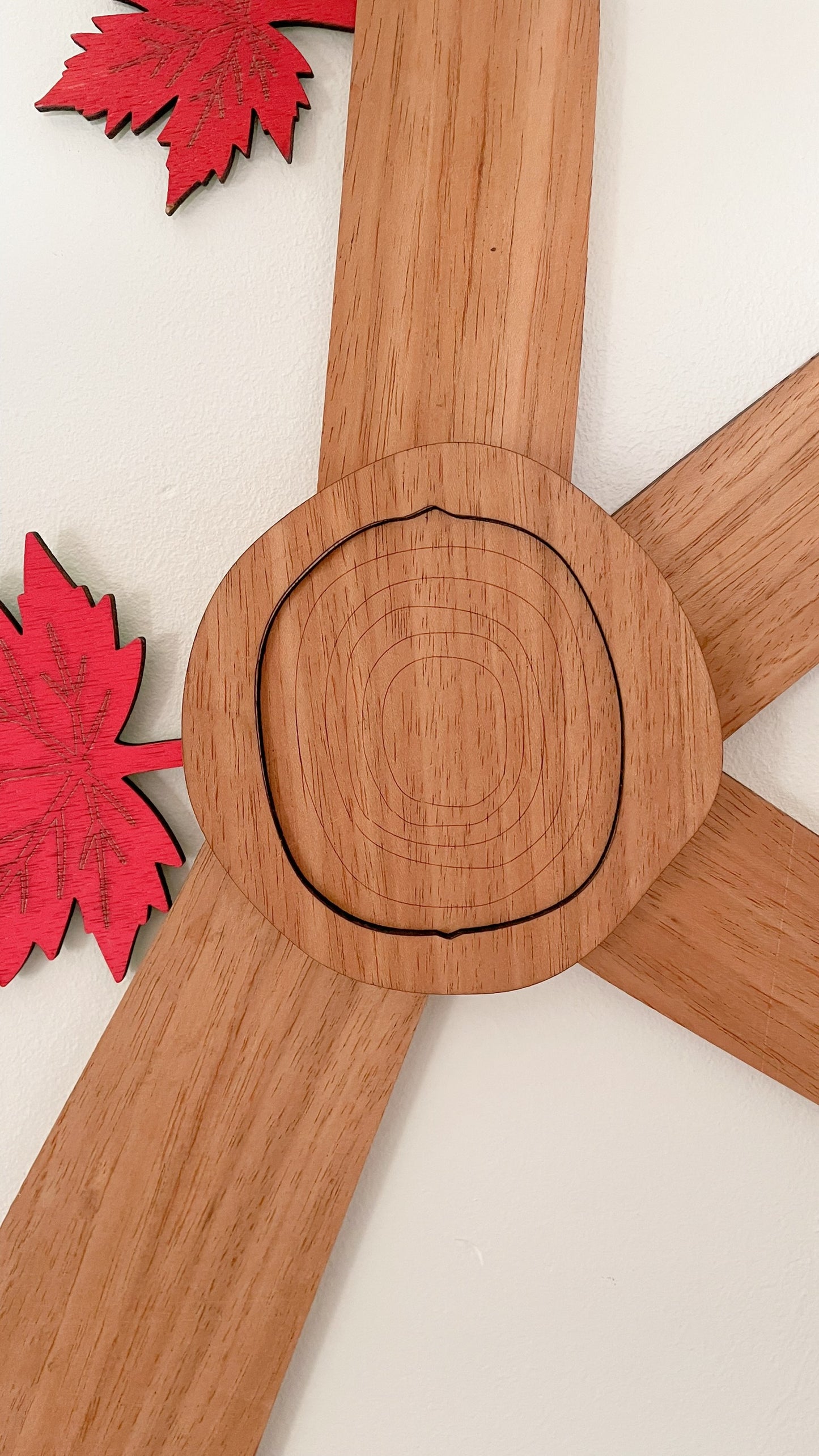 Knot Cover - Magnetic Decorative element for Branching Families Wall Tree – Squirrel, Angel, Bird Nest or Wood Knot – Light or Dark Wood