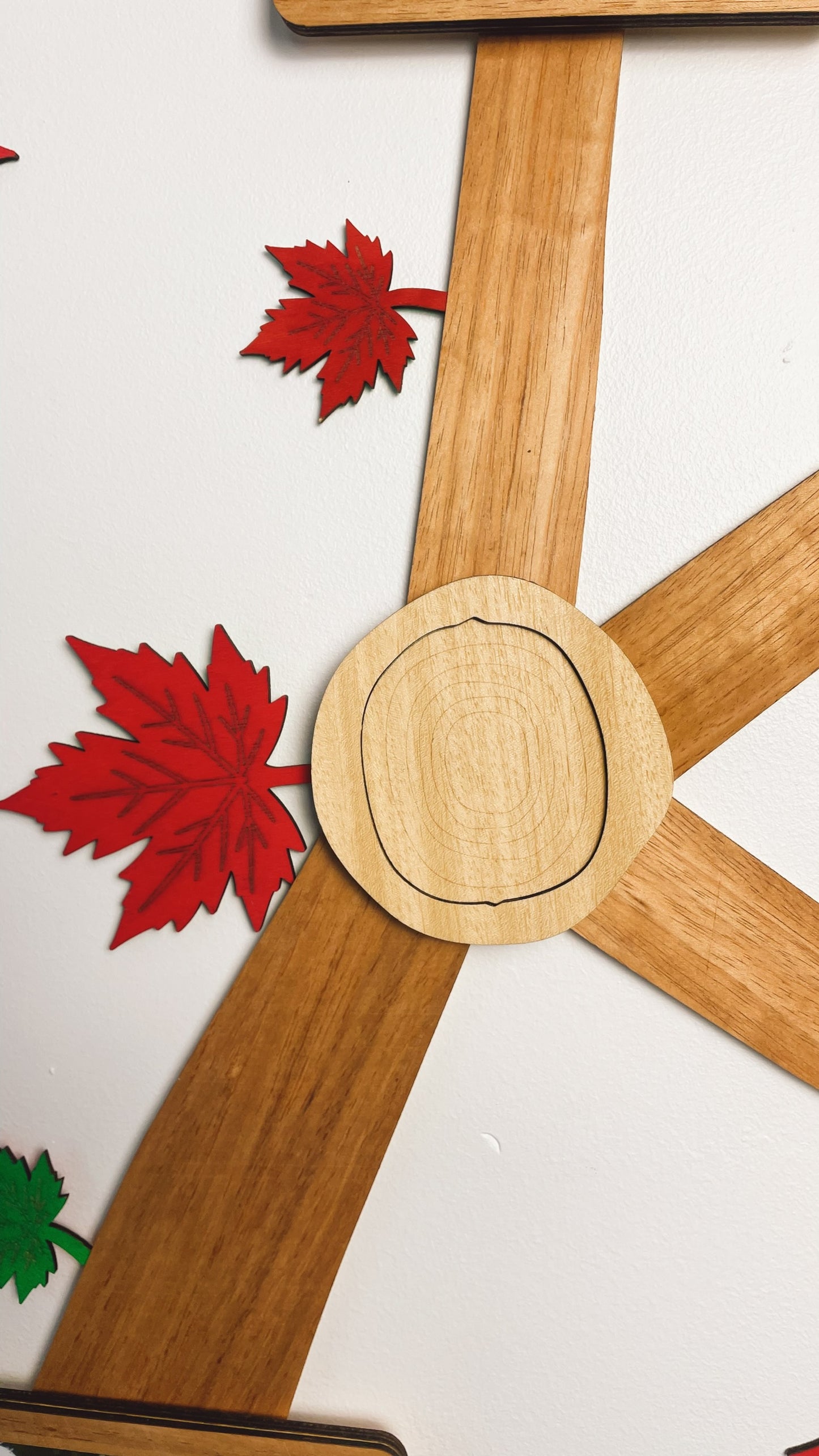 Knot Cover - Magnetic Decorative element for Branching Families Wall Tree – Squirrel, Angel, Bird Nest or Wood Knot – Light or Dark Wood