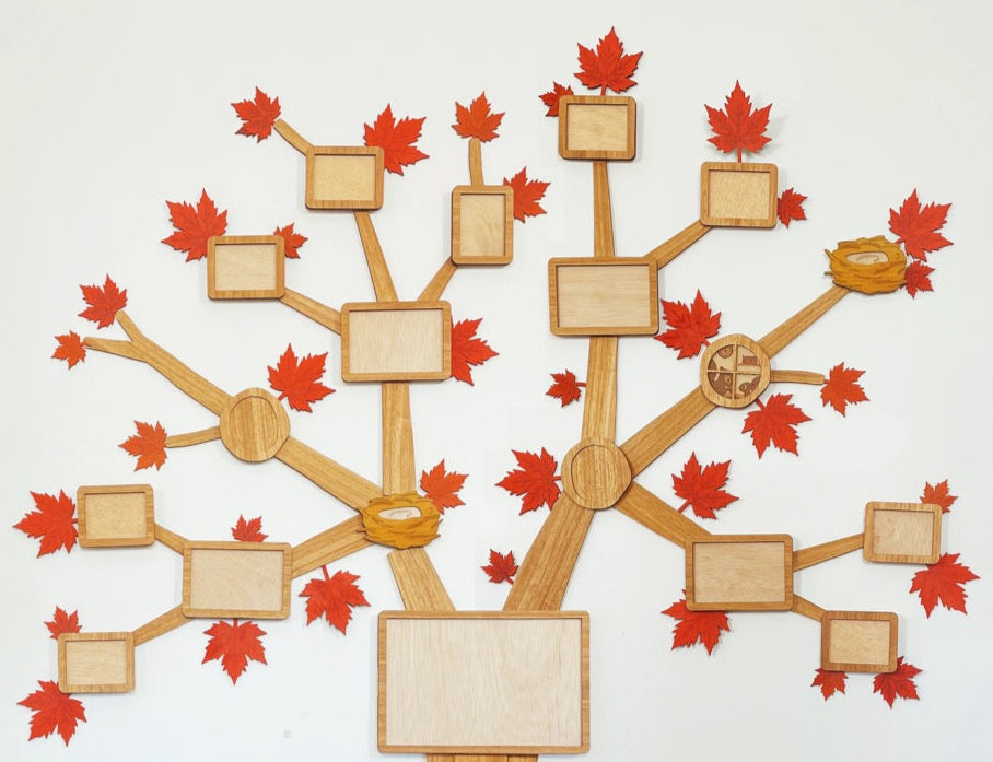 Decorative Leaves – Standard / Maple / Lemon drops – Add-on for Branching Families Wall Family Tree