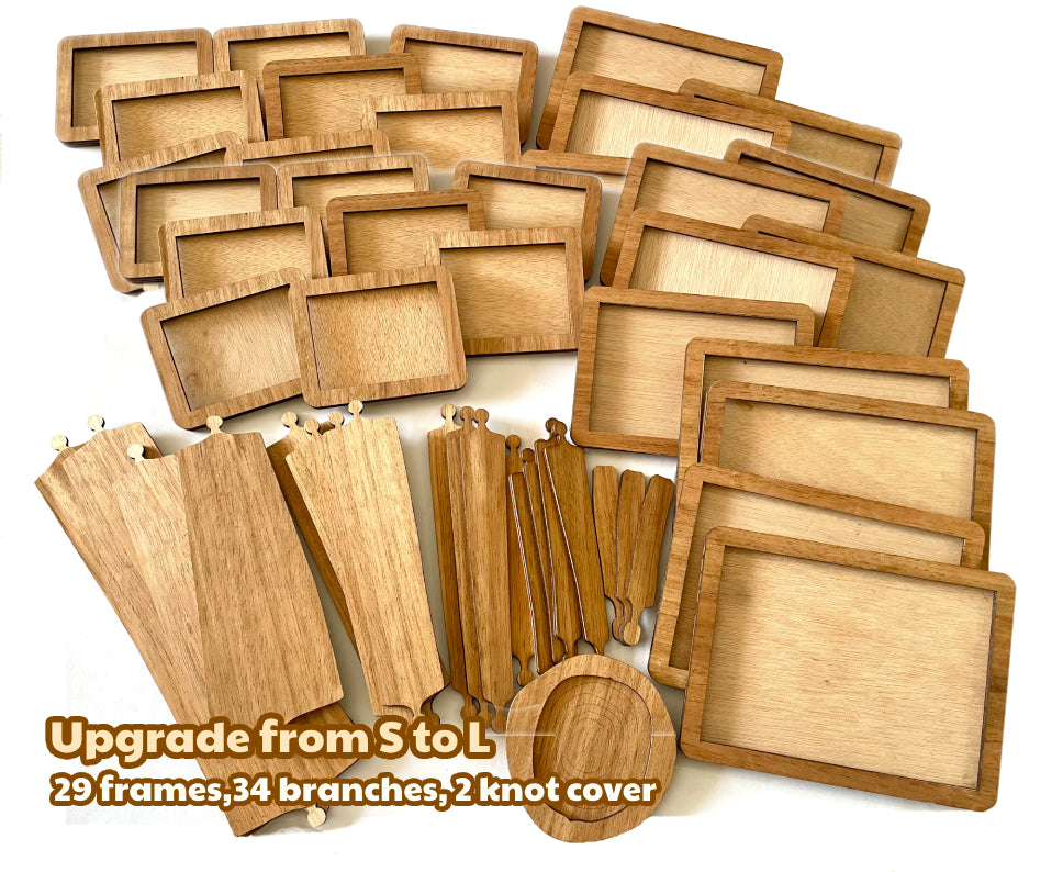 Magnetic Photo Frame Set for Wall Tree