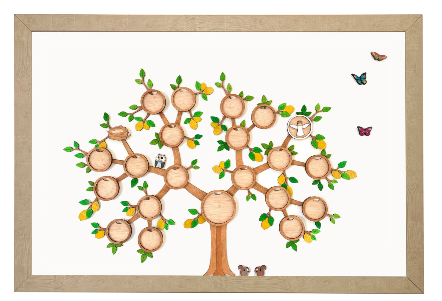 Decorative Leaves – Standard / Maple / Almond blossom/ Lemon drops – Add-on for Branching Families Framed Family Tree