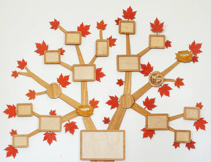 Decorative Leaves – Standard / Maple / Lemon drops – Add-on for Branching Families Wall Family Tree