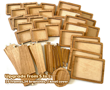 Magnetic Photo Frame Set for Wall Tree