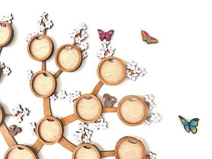 Decorative Leaves – Standard / Maple / Almond blossom/ Lemon drops – Add-on for Branching Families Framed Family Tree